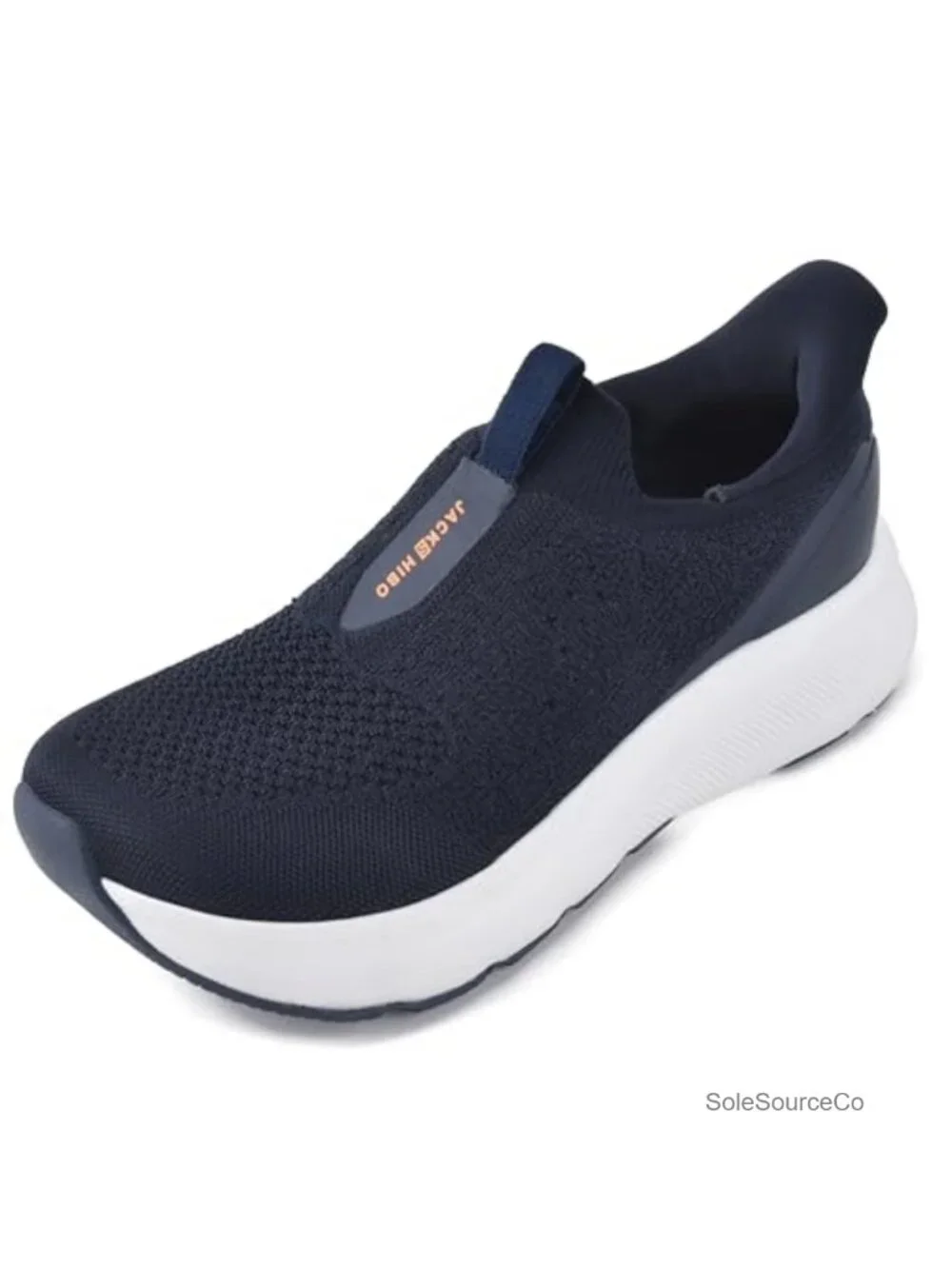 Men's Wide Toe Box Hands Free Slip On Walking Shoes with Arch Support Memory